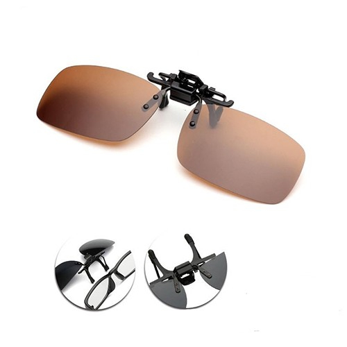 Polarized Sunglasses Clip (Brown)