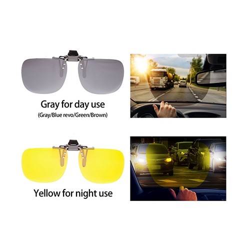 Polarized Sunglasses Clip (Brown)
